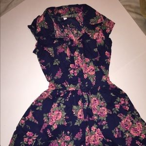 Girls 8 button down dress